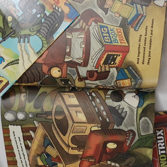 Dinotrux Diecast Figures Collectibles Scrap-It Waldo Ty Rux Scrapadactyl + Books - Picture 14 of 15
